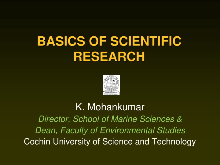 basics of scientific research n.w