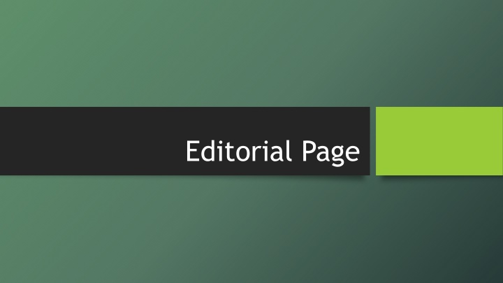 editorial page n.w