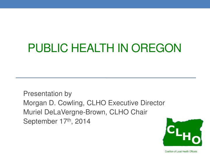 public health in oregon n.w