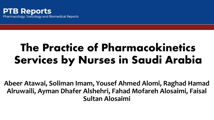 the practice of pharmacokinetics services n.w