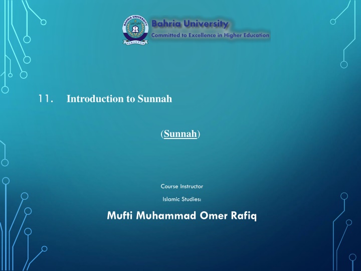 11 introduction to sunnah n.w
