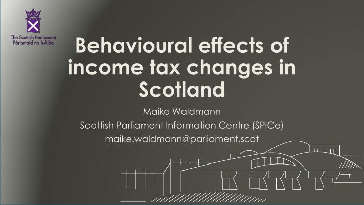 behavioural effects of income tax changes n.w