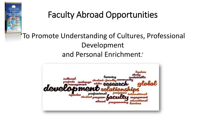 faculty abroad opportunities faculty abroad n.w