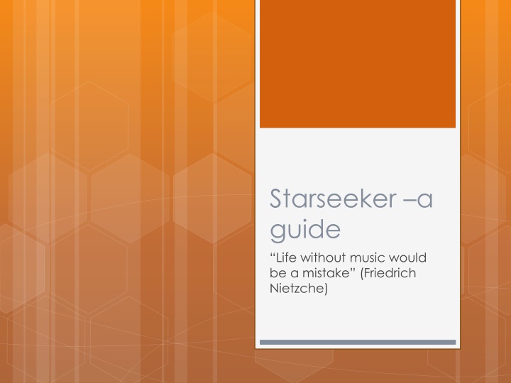starseeker a guide life without music would n.w