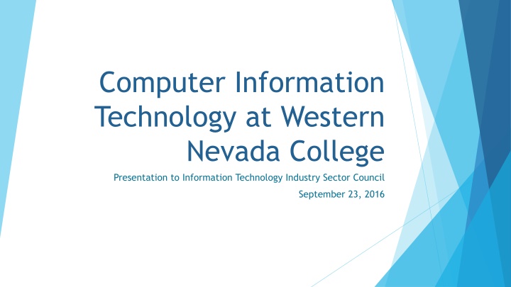 computer information technology at western nevada n.w