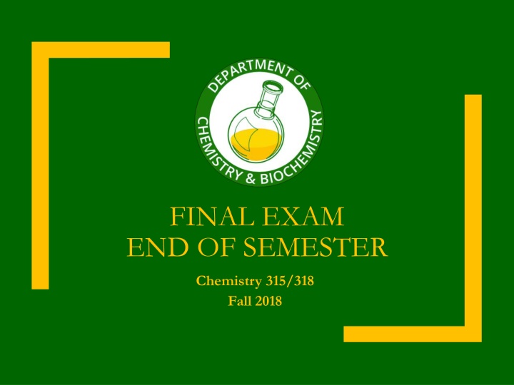final exam end of semester n.w