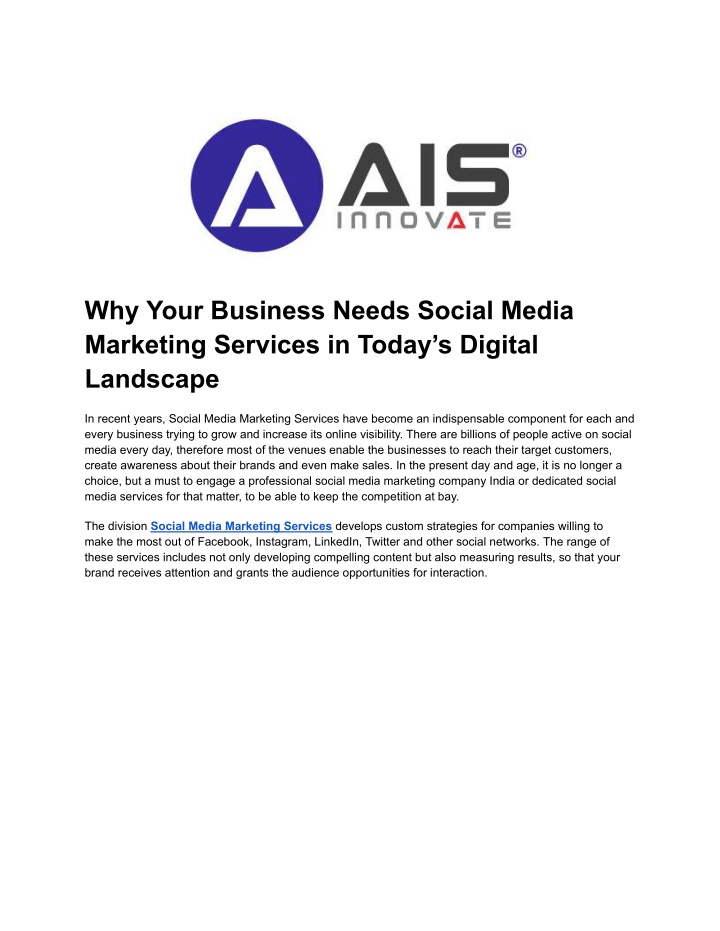 why your business needs social media marketing n.w