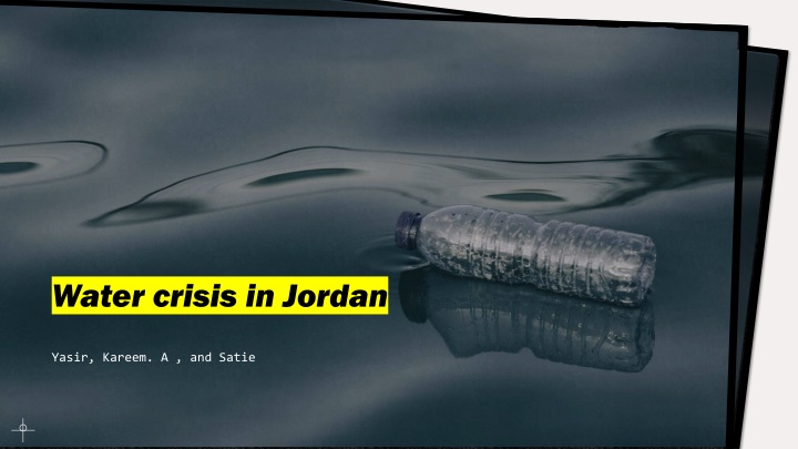 water crisis in jordan n.w