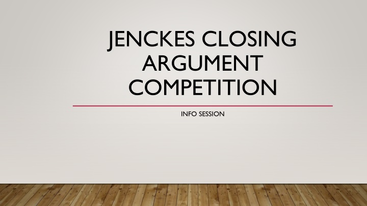 jenckes closing argument competition n.w