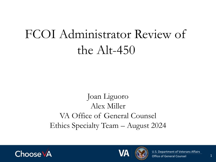 fcoi administrator review of the alt 450 n.w