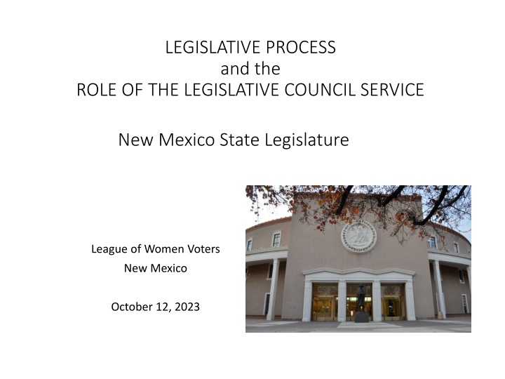 legislative process and the n.w
