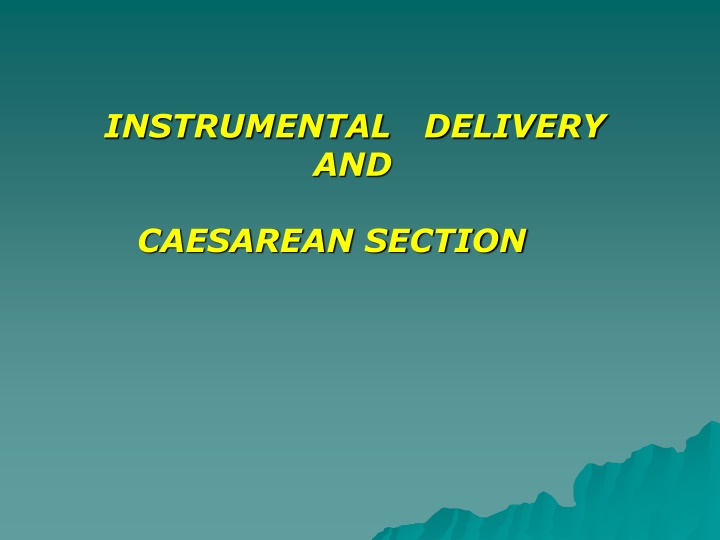 instrumental delivery and n.w