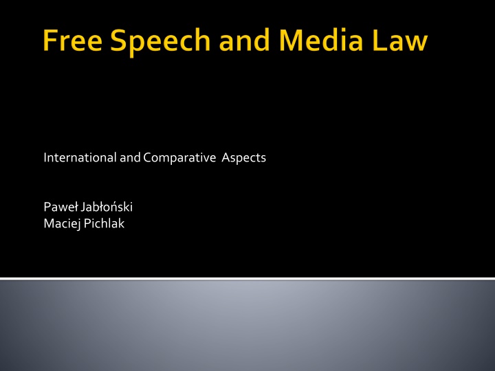 international and comparative aspects n.w