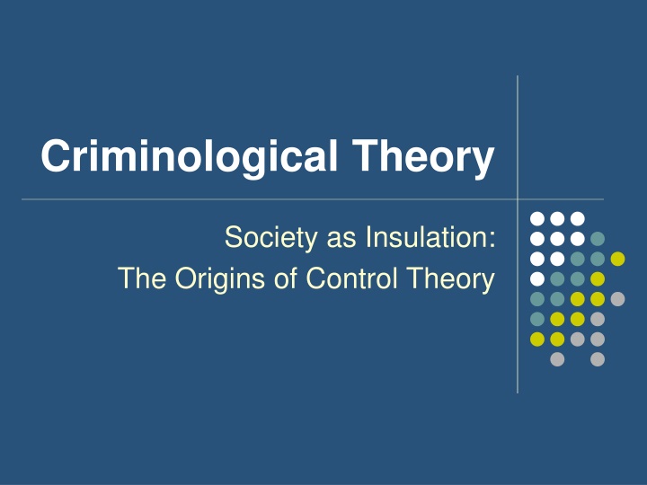 criminological theory n.w