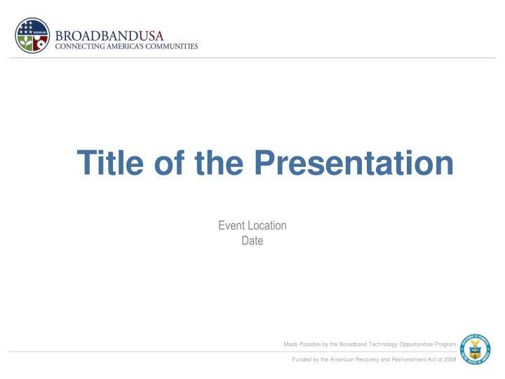 title of the presentation n.w