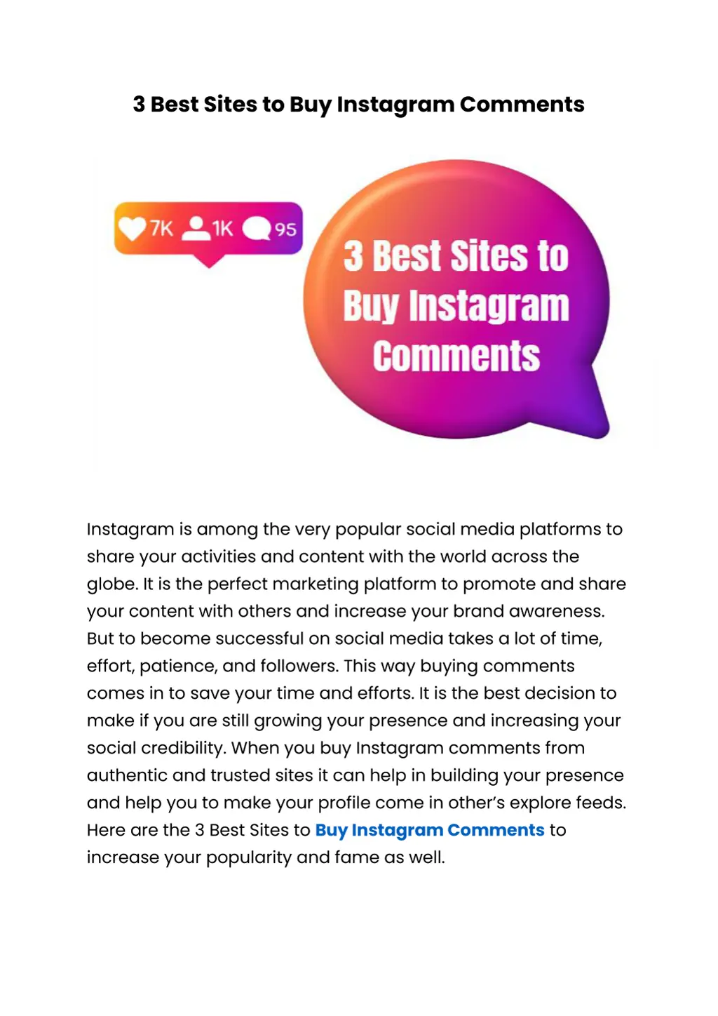 3 best sites to buy instagram comments n.