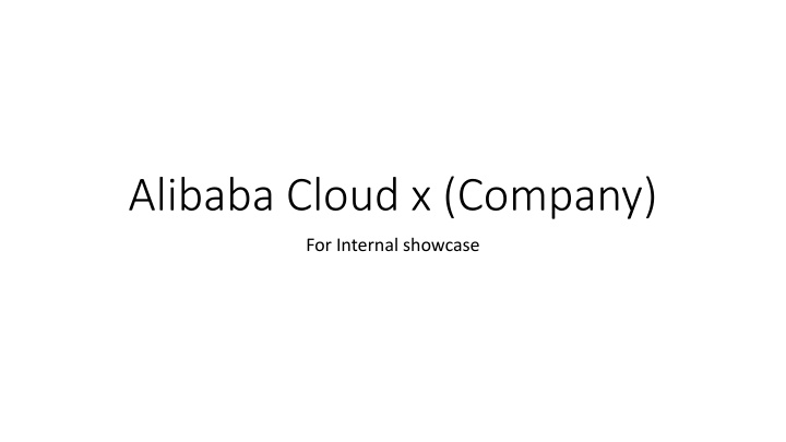alibaba cloud x company n.w