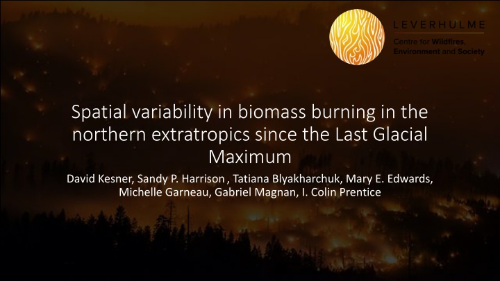 spatial variability in biomass burning n.w