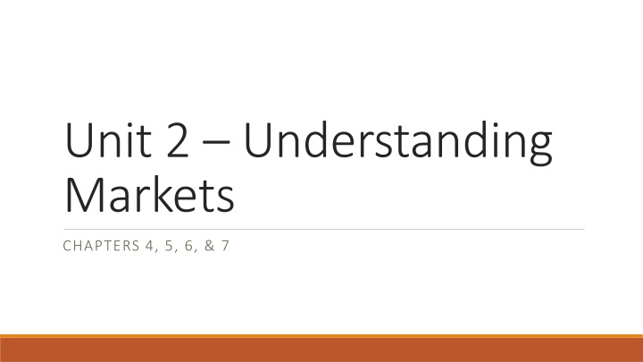 unit 2 understanding markets n.w