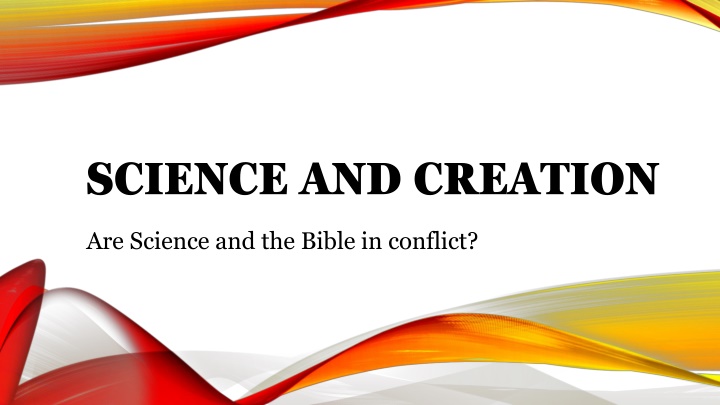science and creation n.w