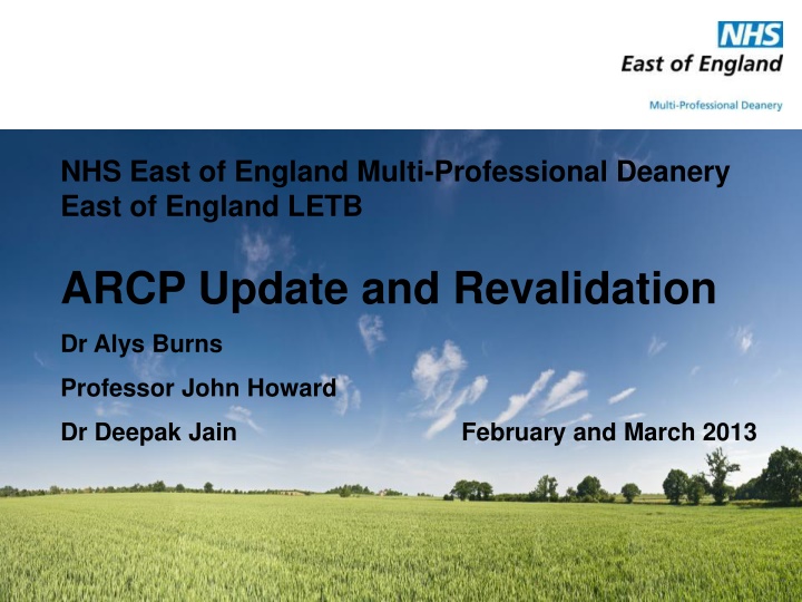 nhs east of england multi professional deanery n.w