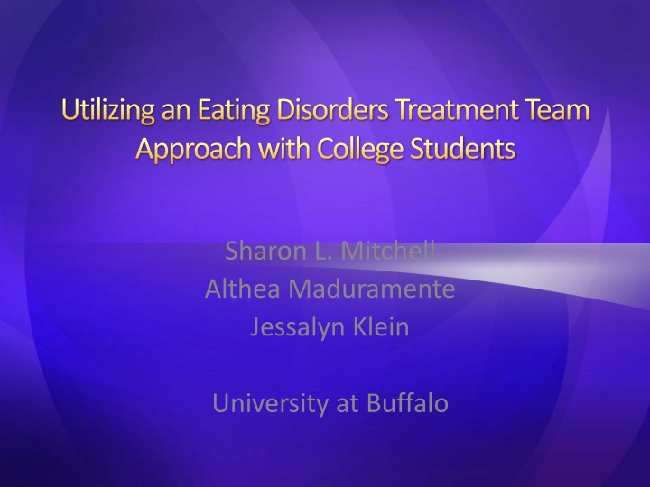 utilizing an eating disorders treatment team n.w