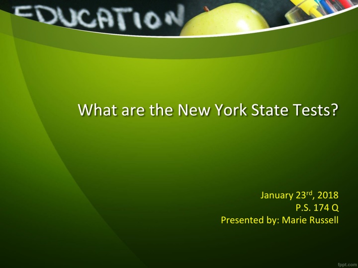 what are the new york state tests n.w