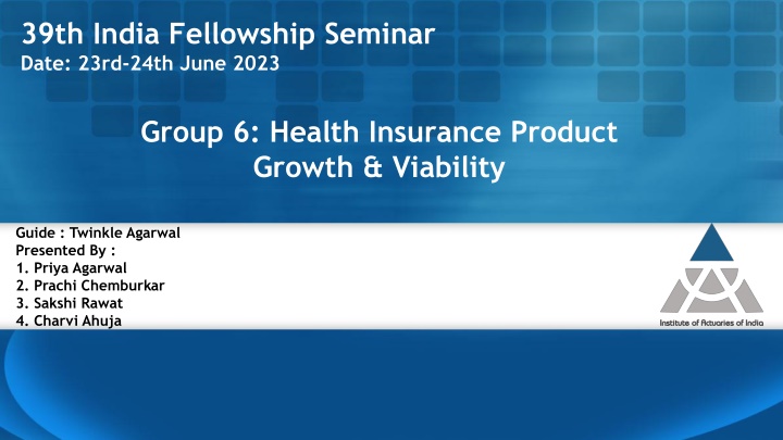 39th india fellowship seminar date 23rd 24th june n.w