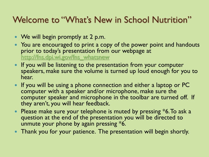 welcome to what s new in school nutrition n.w