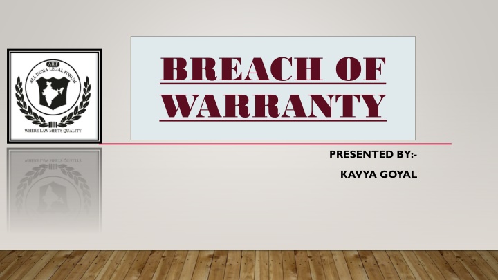 breach of warranty n.w