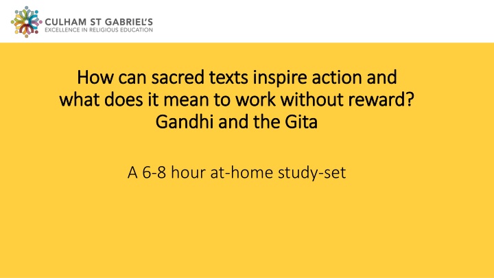 how can sacred texts inspire action n.w