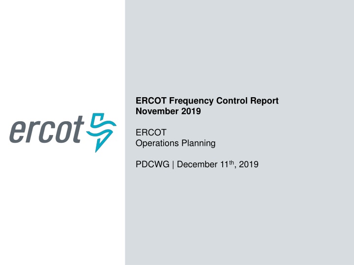ercot frequency control report november 2019 n.w