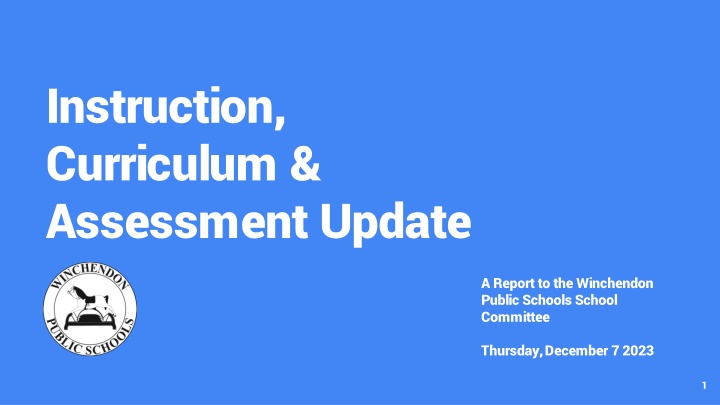 instruction curriculum assessment update n.w