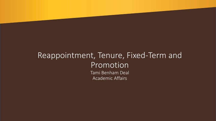 reappointment tenure fixed term and promotion n.w