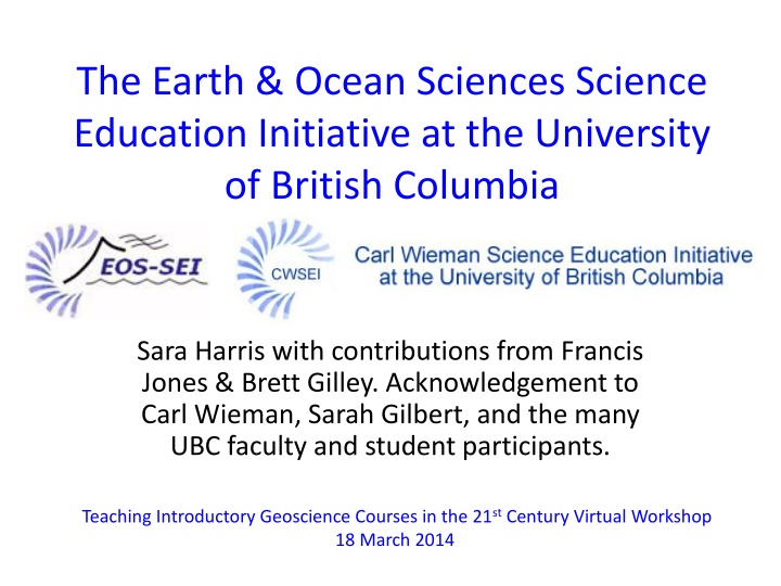 the earth ocean sciences science education n.w