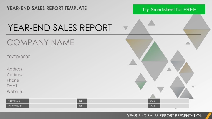 year end sales report template n.w