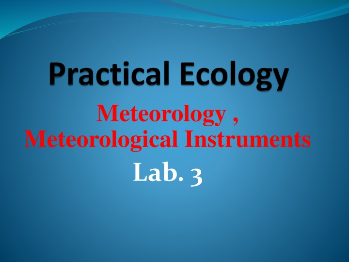 meteorology meteorological instruments lab 3 n.w