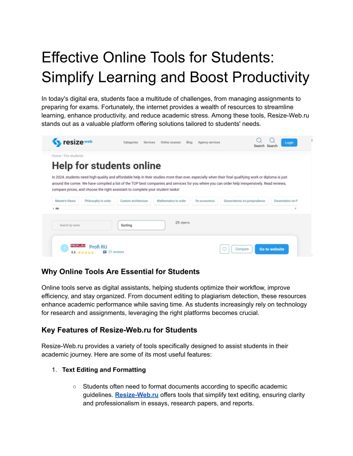 effective online tools for students simplify n.w