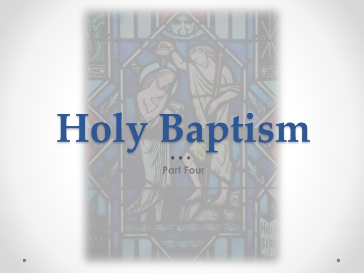 holy baptism n.w