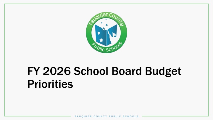 fy 2026 school board budget priorities n.w