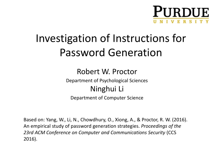investigation of instructions for password n.w
