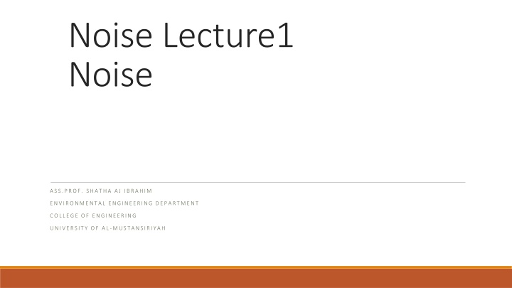 noise lecture1 noise n.w