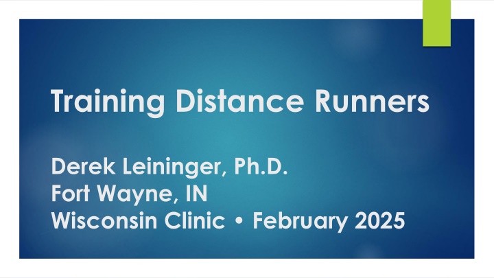 training distance runners n.w