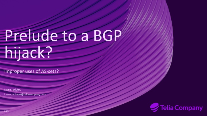 prelude to a bgp hijack n.w