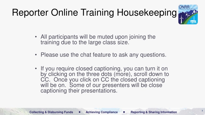 reporter online training housekeeping n.w