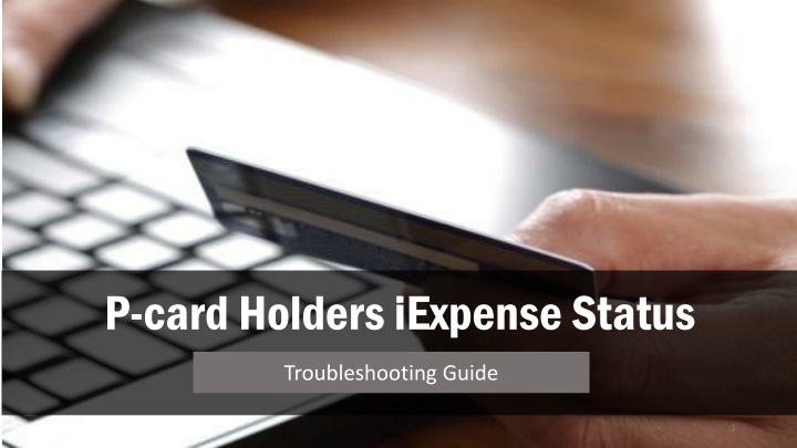 p card holders iexpense status n.w