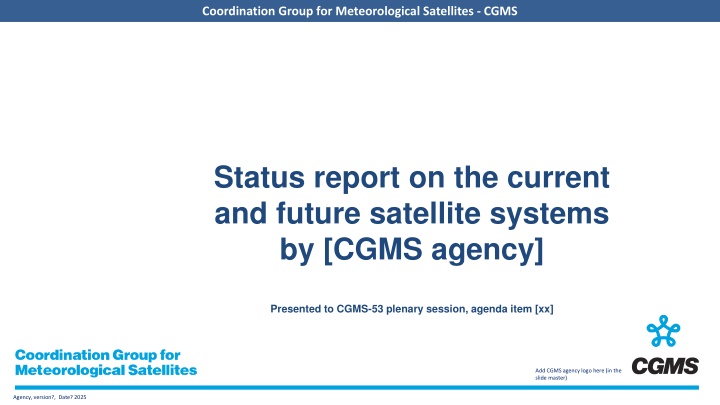 coordination group for meteorological satellites n.w