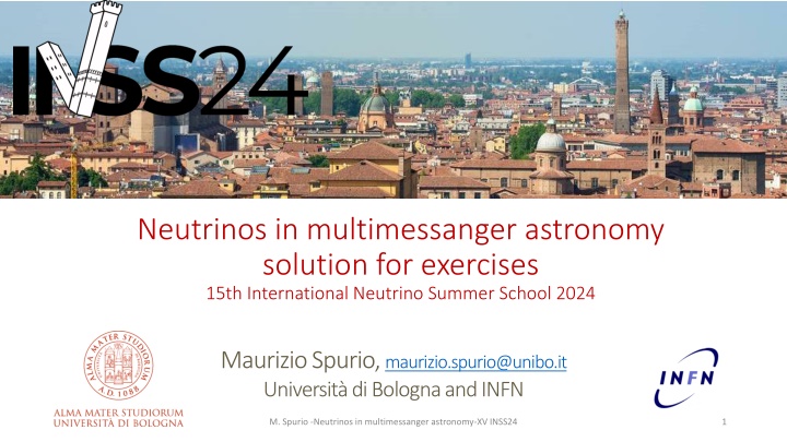 neutrinos in multimessanger astronomy solution n.w