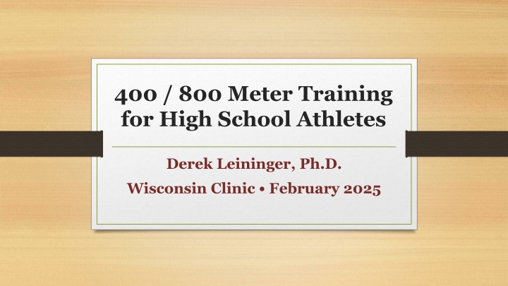 400 800 meter training for high school athletes n.w