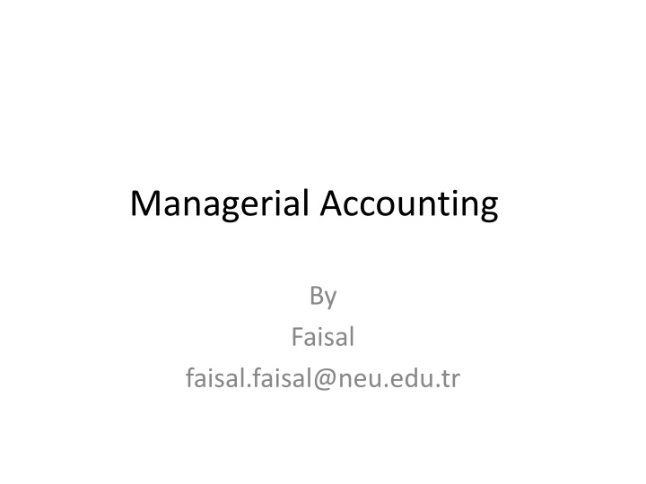 managerial accounting n.w